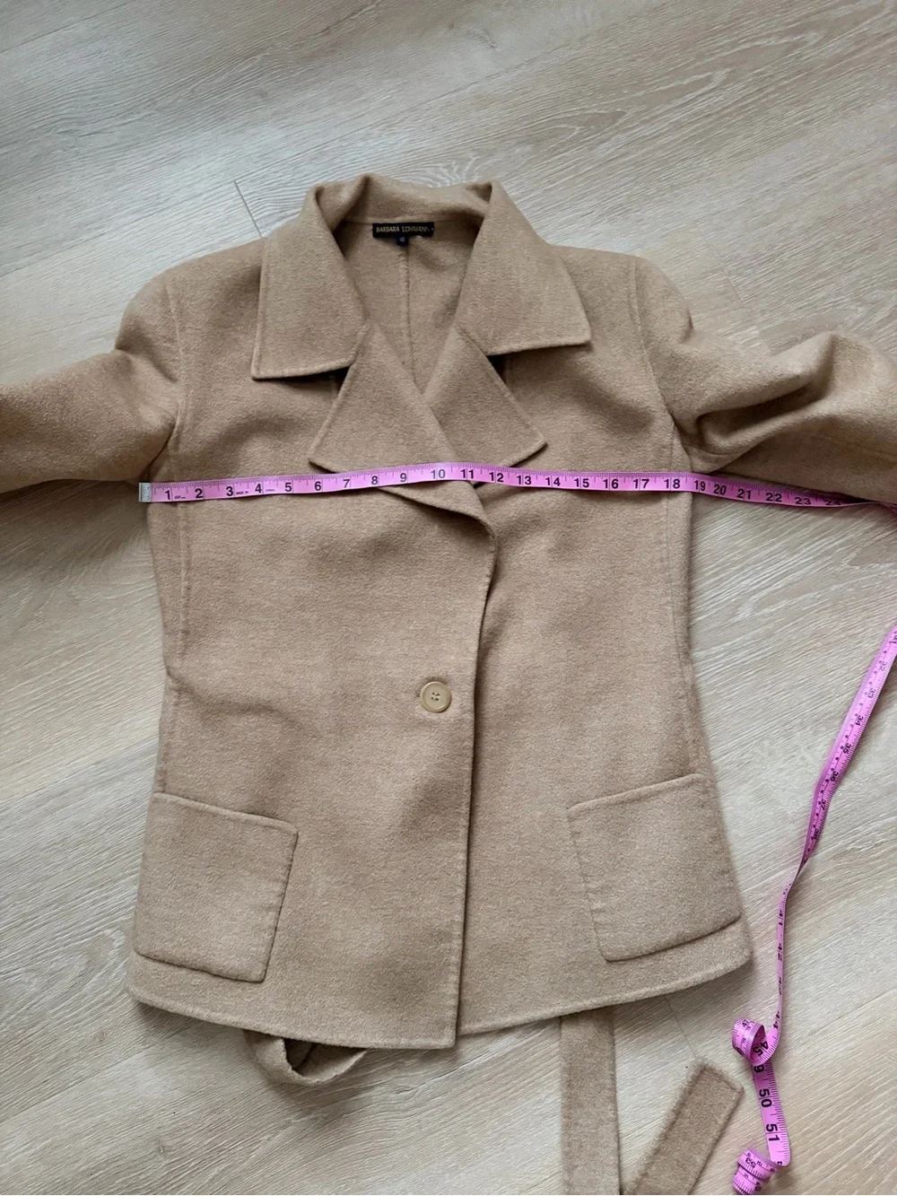 $2,000 RARE Barbara Lohmann Elizabeth Anthony 100% Cashmere Wrap Coat S-M Italy